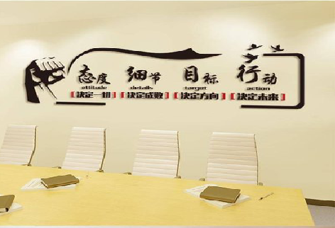  潜山企业文化墙主要展示什么？