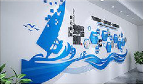  潜山海浪主题文化墙如何设计？
