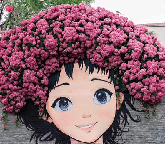  潜山墙体彩绘-网红墙打卡