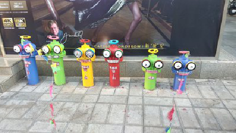  潜山商业区彩绘