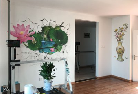  潜山墙体彩绘相比墙纸的优势。